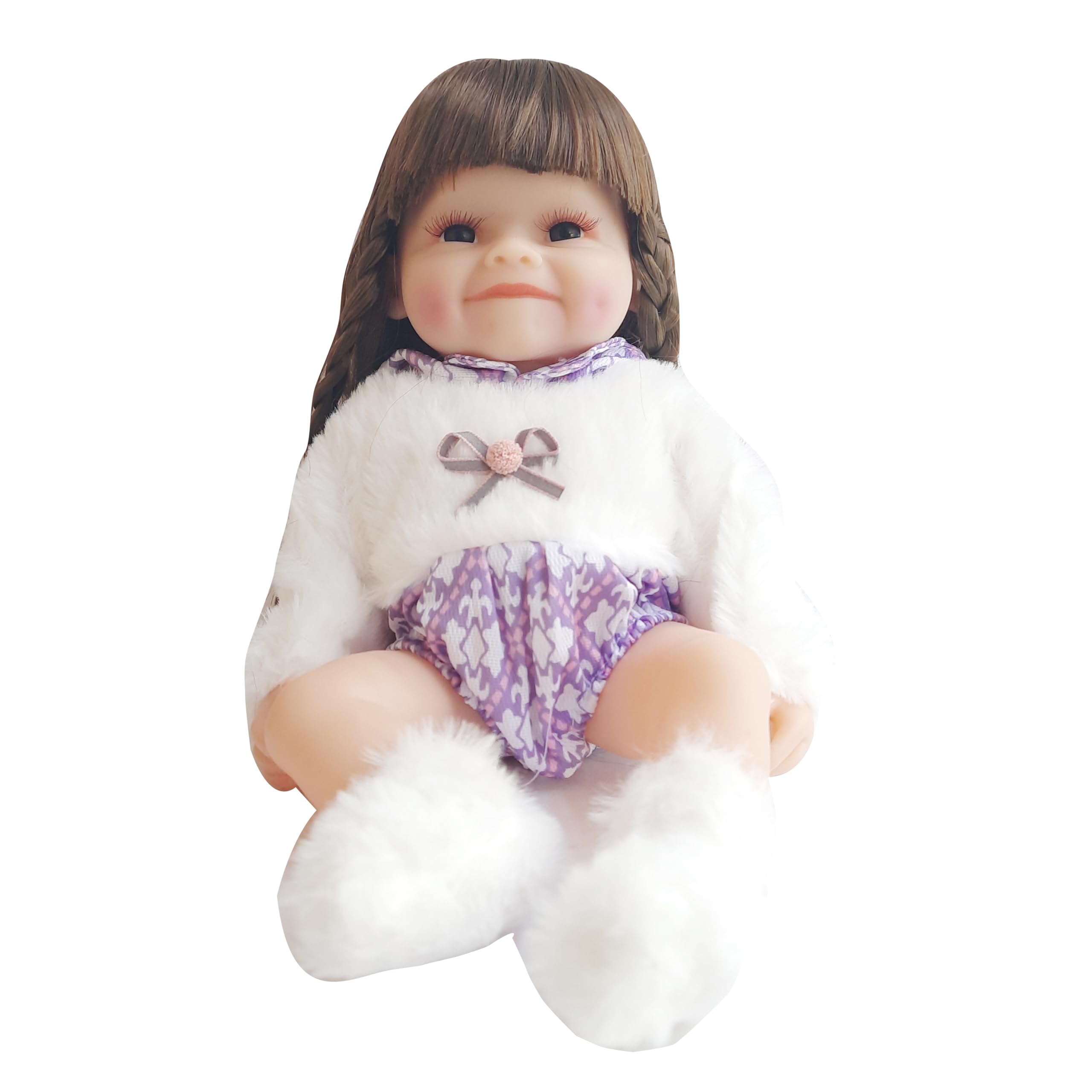 Himaja Little Shopee™ | Imported Little Cute Silicone Body Reborn Baby Girl Doll Toy | Realistic Looking with Long Hairs | Gift for Childrens| Multi Color | Size 30cm (B0D1SDWZ4Z) Amazon Price History, Amazon Price Tracker