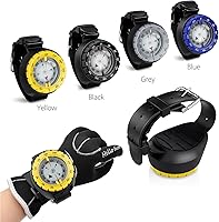 Vista 7 de Brújula de buceo, brújula de buceo profesional impermeable 5ATM con banda de TPU para deportes al aire libre, buceo, vela, senderismo, supervivencia
