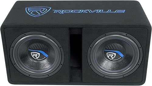 Miniatura 5 de Rockville DV12K51 Dual 12 "K5 2800w Subwoofers para coche+Caja de recinto ventilada1Ohm
