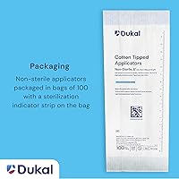 Vista 4 de Dukal Aplicador con punta de algodón 9006, no estéril, 6 pulgadas (10 bolsas de 100) (paquete de 1000)