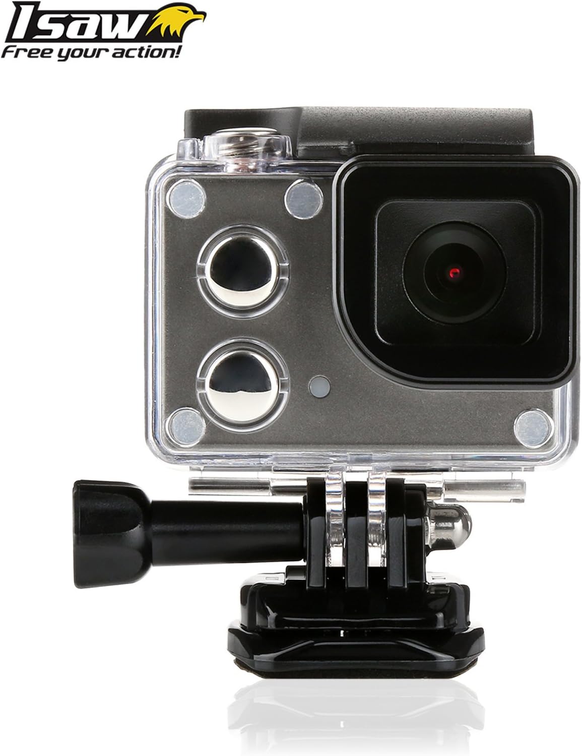 ISAW WING Full HD 1080P Action Camera with LCD Viewfinder built-in Wi-Fi + Free ISAW Viewer II App