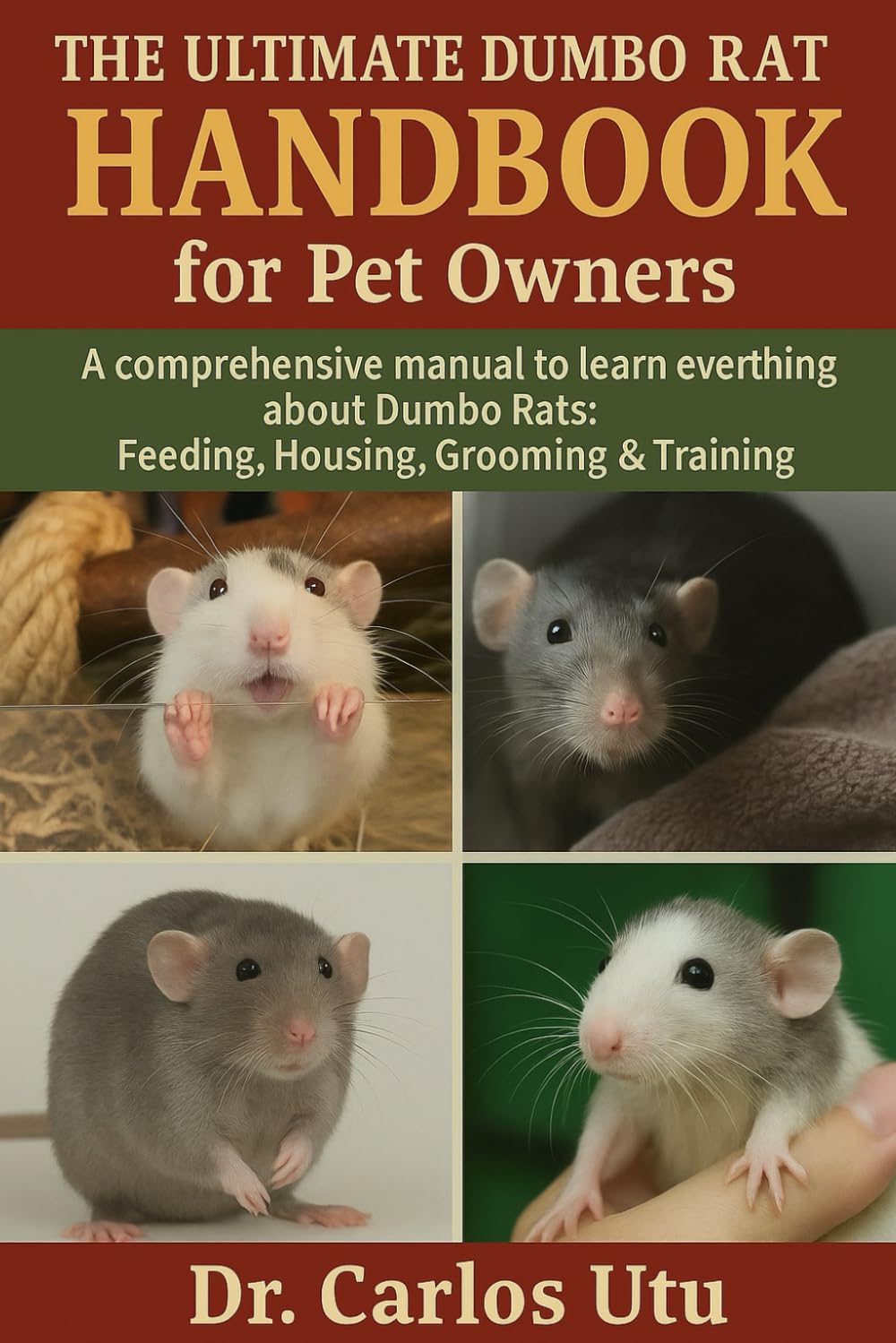 THE ULTIMATE DUMBO RAT HANDBOOK FOR PET OWNERS: A comprehensive Manual to Learn Everything about Dumbo Rats: Feeding, Housing, Grooming & Training