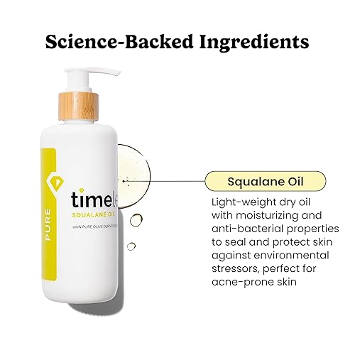 Miniatura 2 de Timeless Skin Care Squalane Oil 100% Pure - Plant-Based Face Oil - Fragrance-Free - For Dry Skin - Moisturizing - 8 oz