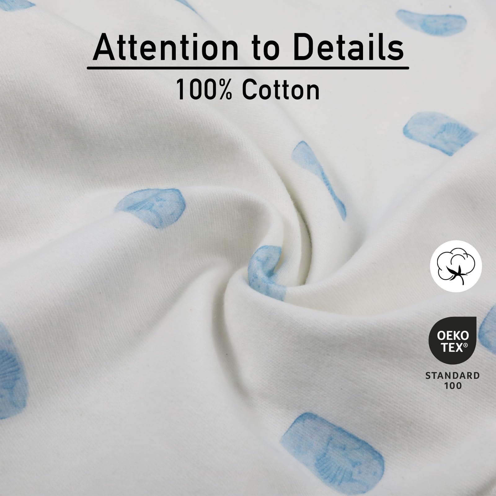 GLLQUEN BABY Baby Swaddle Wraps for 0-3 Months Newborn,Oeko-tex100,100% Breathable Organic Cotton Fabric Swadding Blankets,3 Pack(Dinosaur Land) - Image 2