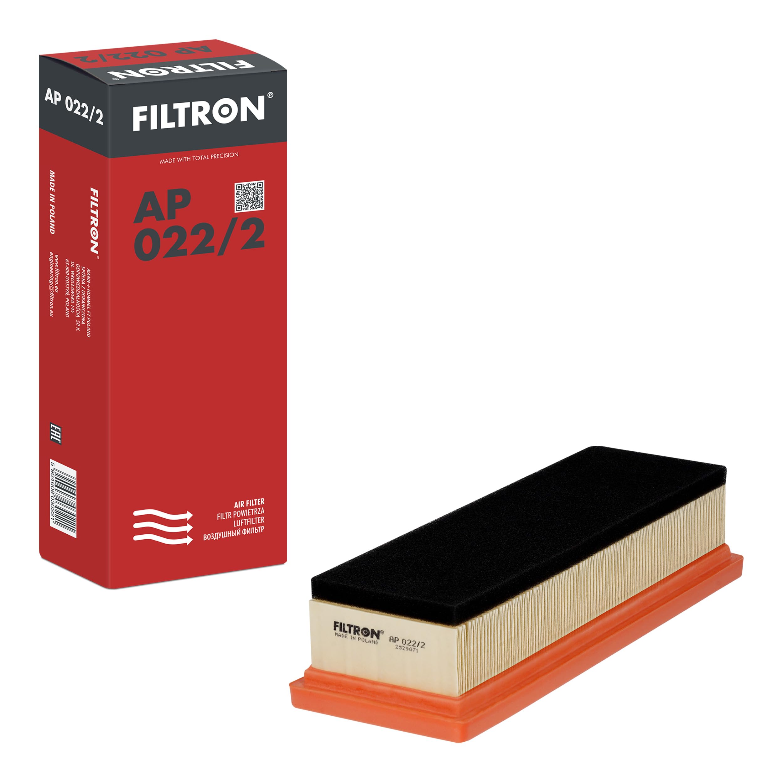 Filtron Air Filter AP022/2 for Car Engine