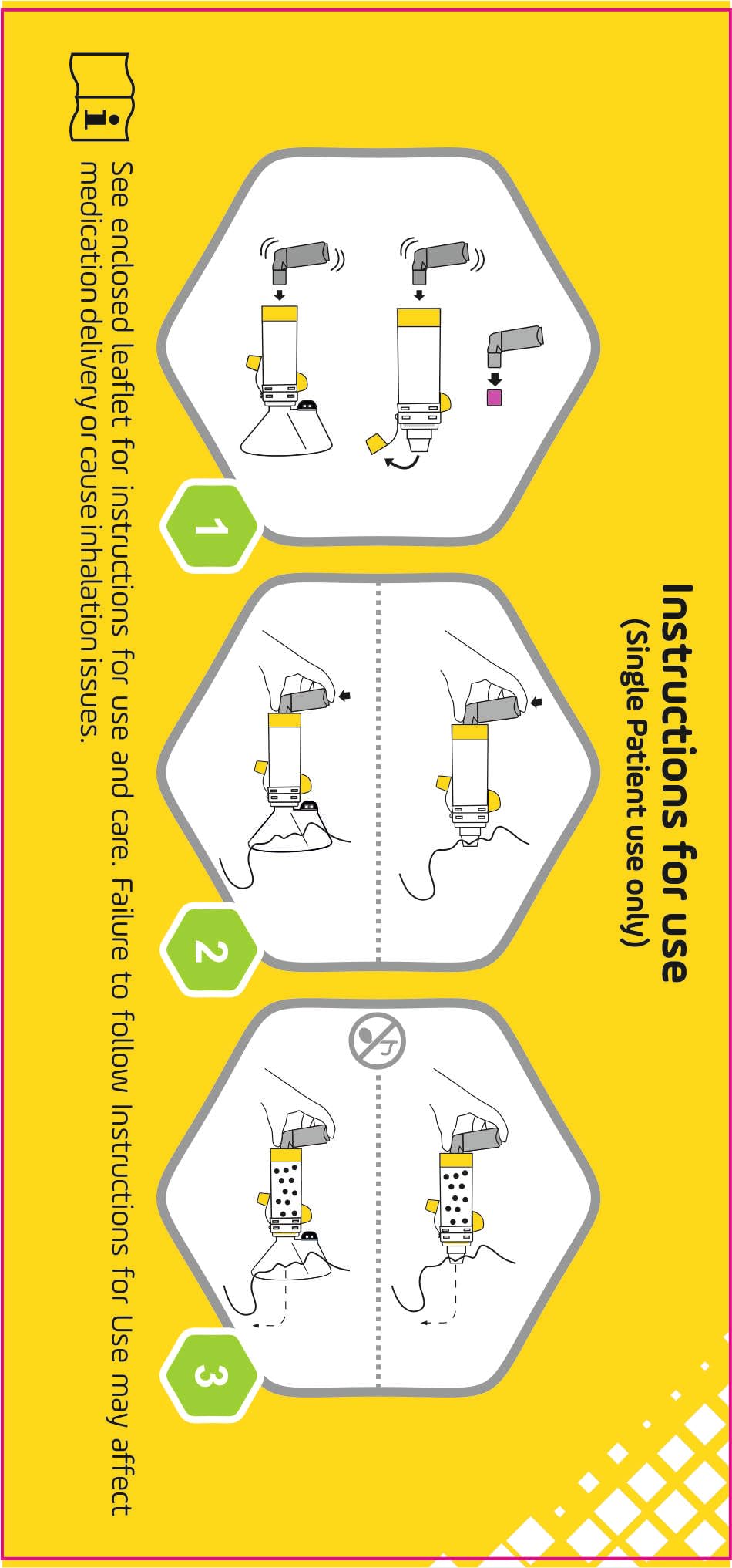 Dispositif d'espacement antistatique avec masque pour enfant, chambre d' Inhalateur, à utiliser avec l'inhalateur doseur, sans BPA ni latex.