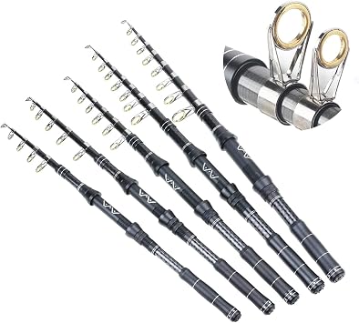 1 Piece Model YG016 1.8M 2.1M 2.4M 2.7M 3.0M Multifunction Telescopic Fishing Rod Carbon carp Rod Portable Travel for Fresh Salt Water Trout Spinning Rod Pesca
