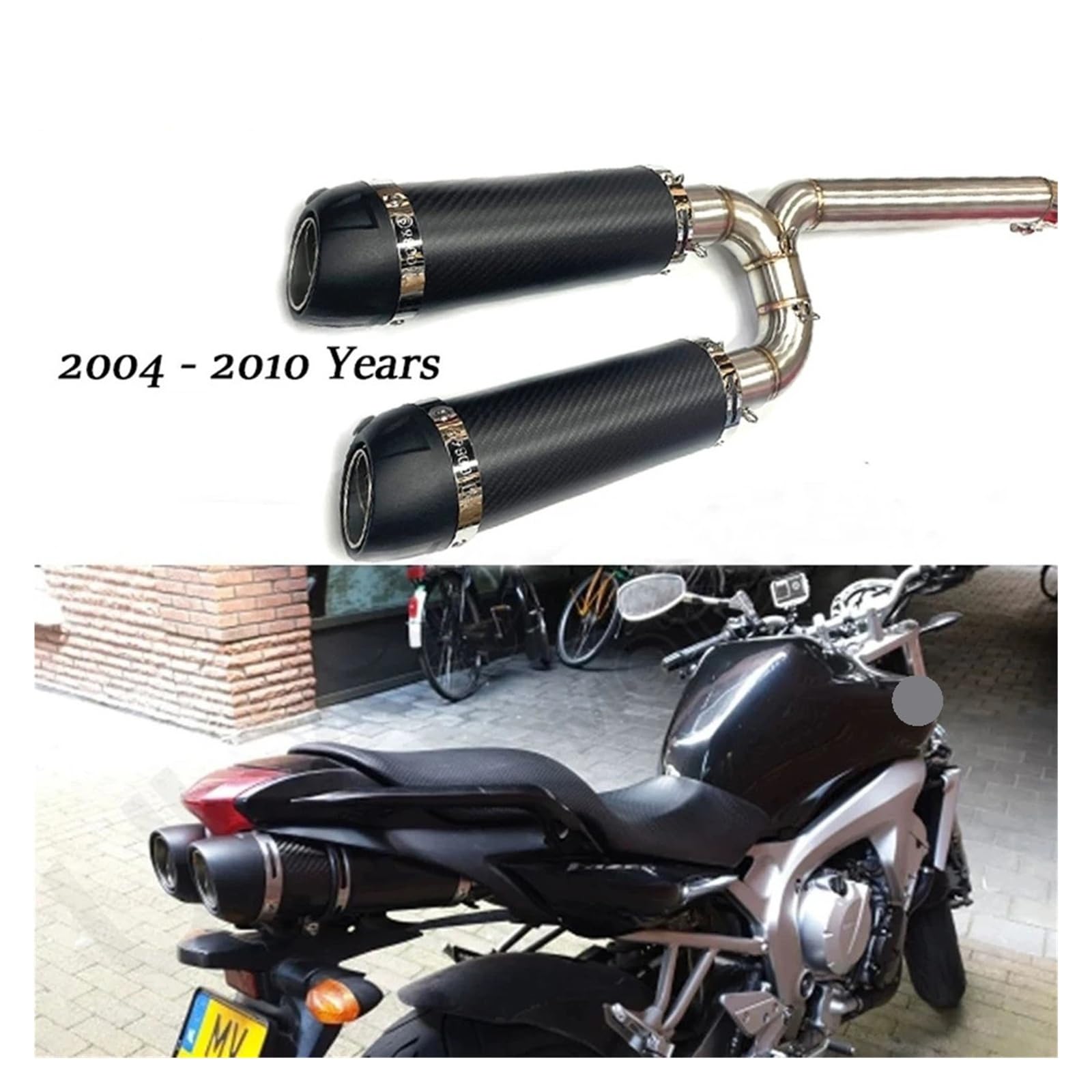 Amazon | FZ6S FZ6N FZ-6N FZ-6S FZ6 用 スリップオン式 カーボン