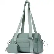 ROULENS Small Gym Bag for Women 2 Set Mini Gym Duffle Bag with Wet Compartment and Coin Wallet, Gym Tote Bag for Workout/Sport/Travel