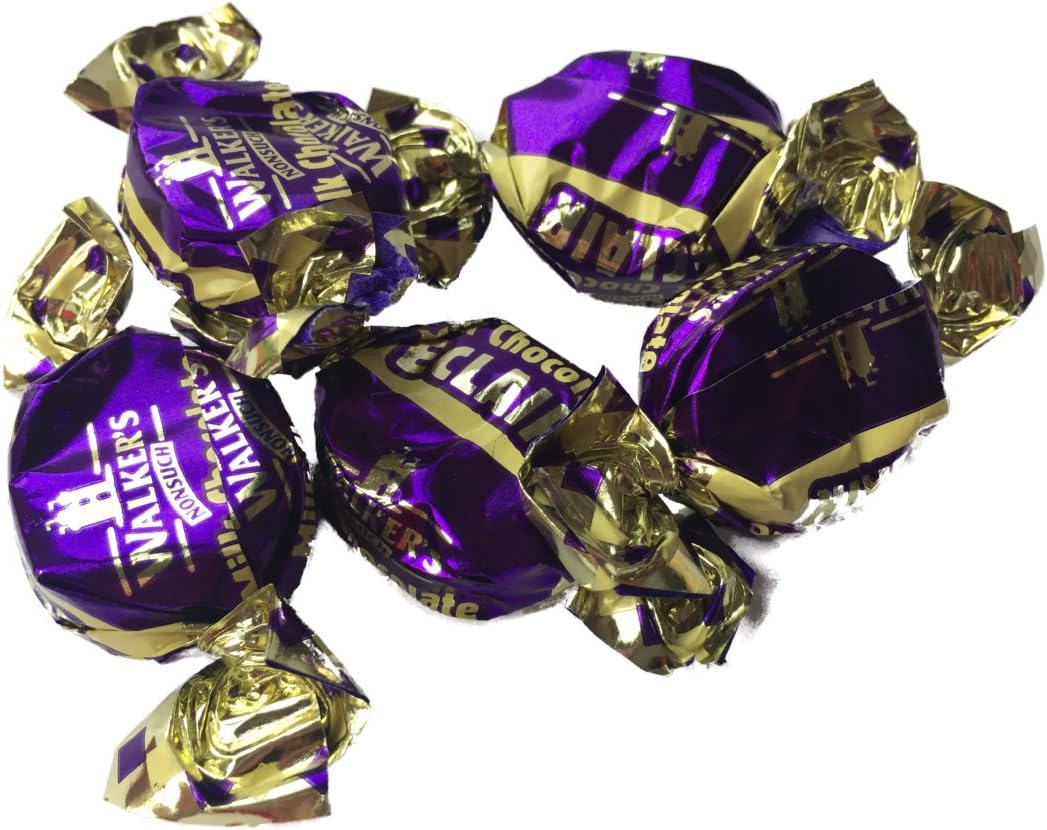Walkers Milk Chocolate Eclairs Retro Sweet Shop Traditional Old Fashioned Candy (400g)