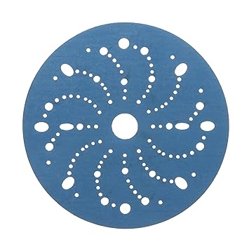 Hookit 36182 Blue Abrasive Disc (Multi-hole 6 in 500 grade 50 discs per box)