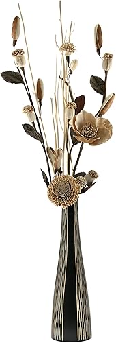 Vista 6 de AeraVida Decoración contemporánea con rayas de árbol de mango de madera en forma de botella