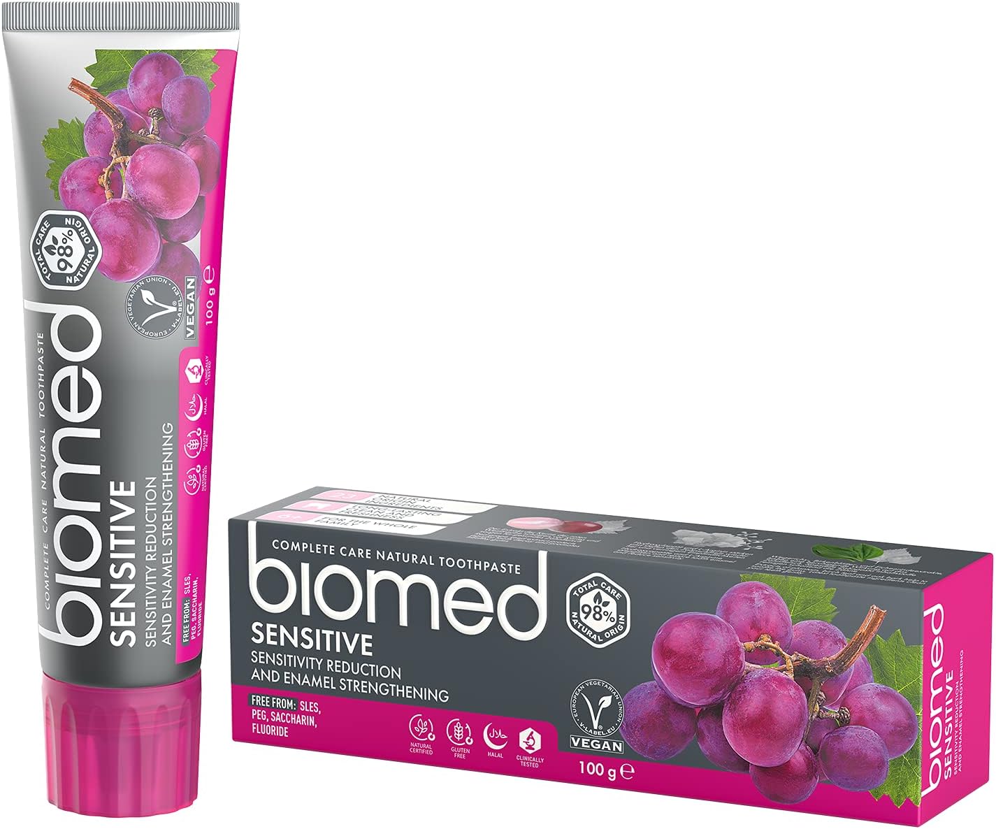 BIOMEDSensitive Fluoride Free Toothpaste against Sensitive Teeth with 99% Natural Ingredients