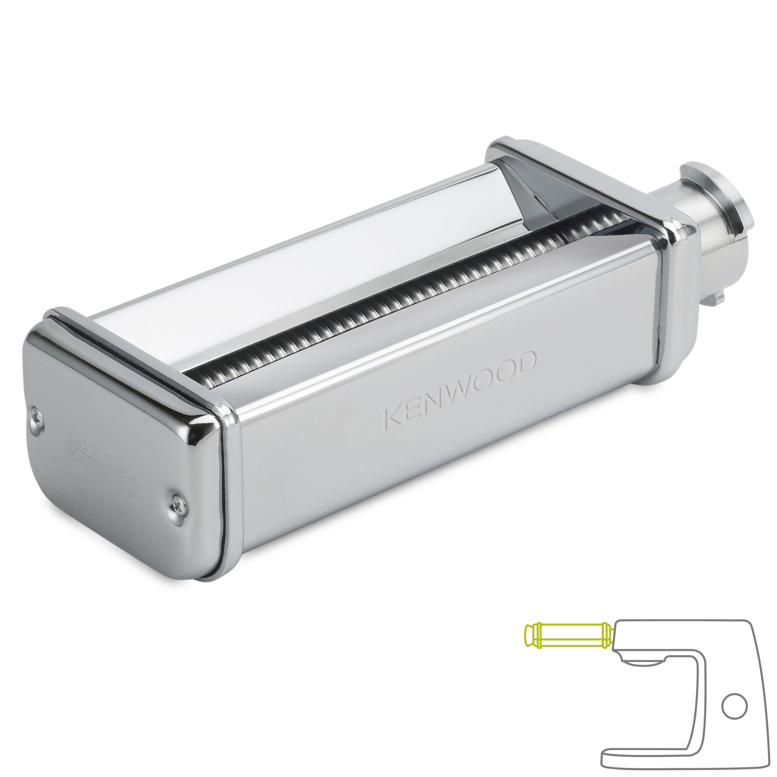 Kenwood KAX981ME Pasta-Schneideaufsatz Fettuccine, Küchenmaschinen-Zubehör, silber