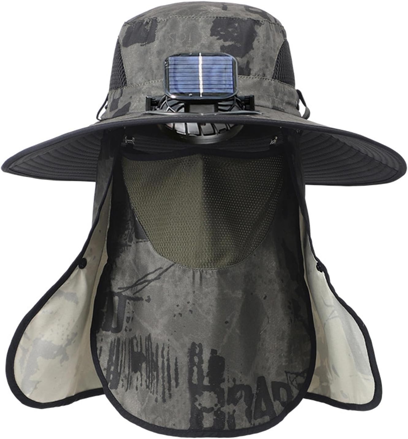 Fan Hat for Fishing and Outdoor Use