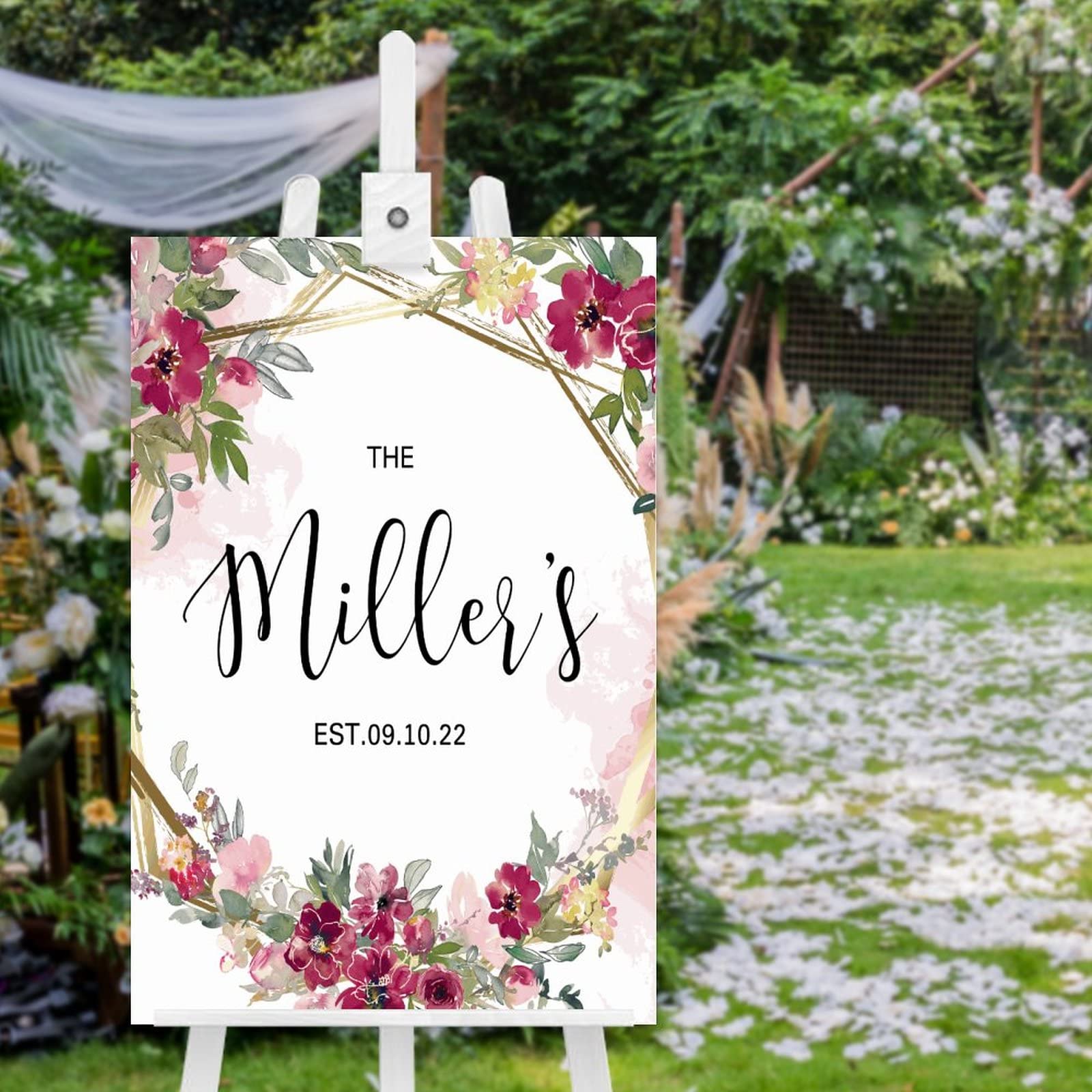 Panneau de bienvenue mariage bois pour une décoration de cérémonie bohème