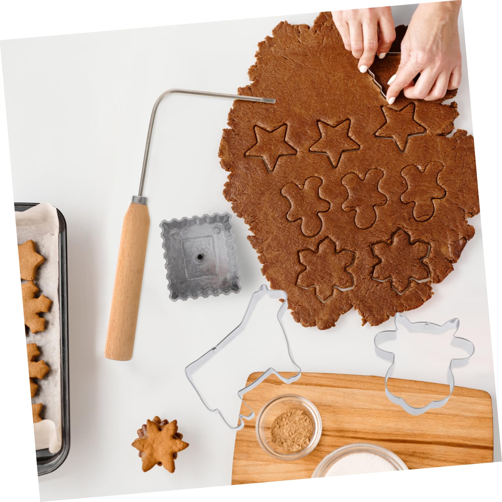 TOPBATHY 48 Pièces moule en acier inoxydable craquelins animaux emporte-pièces numérotés Moule à biscuits réutilisable Moule à biscuits de des sucreries animal nourriture