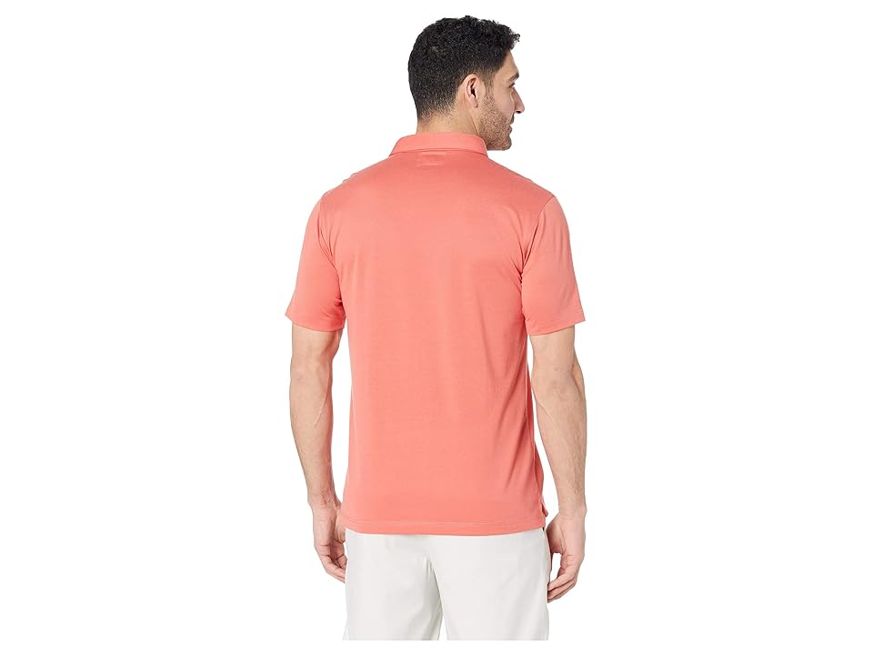 

Linksoul LS1242 - Dry-Tek Cotton Blend Four Button Polo (Papaya) Men's Short Sleeve Pullover, Orange