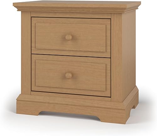 Miniatura 26 de Child Craft Ocean Grove - Mesita de noche de 1 cajón para guardería o dormitorio, cajón de almacenamiento grande, hecha de madera de pino Blanco/