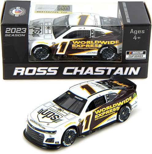 Lionel Racing Ross Chastain 2023 Darlington Retroceso a 2001 Dale Jarrett UPS Coche Diecast Escala 164