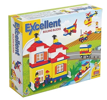 Charlie Excellent 300 Pcs Building Blocks for Kids Easy to Make Own Design Model Toy