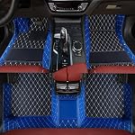 Tapis de sol personnalisés sur mesure pour les voitures - Couverture complète de luxe tout temps en cuir anti-dérapant 99% des voitures, des camions & VUS (Noir) 8 Rouge)