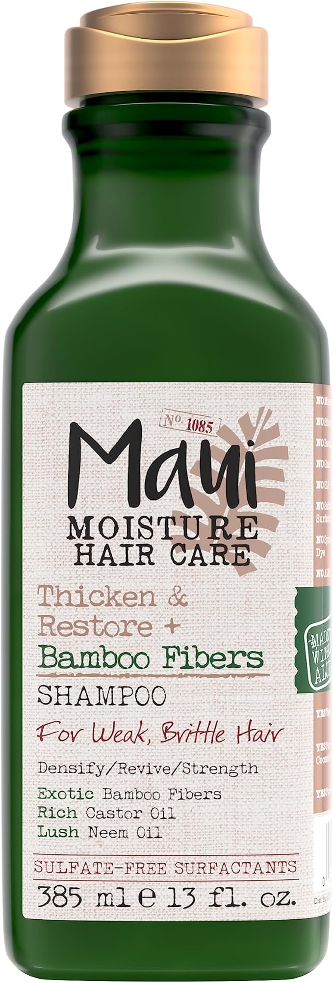 Maui Moisture Bamboo Fibers Shampoo, 385mL Beauty