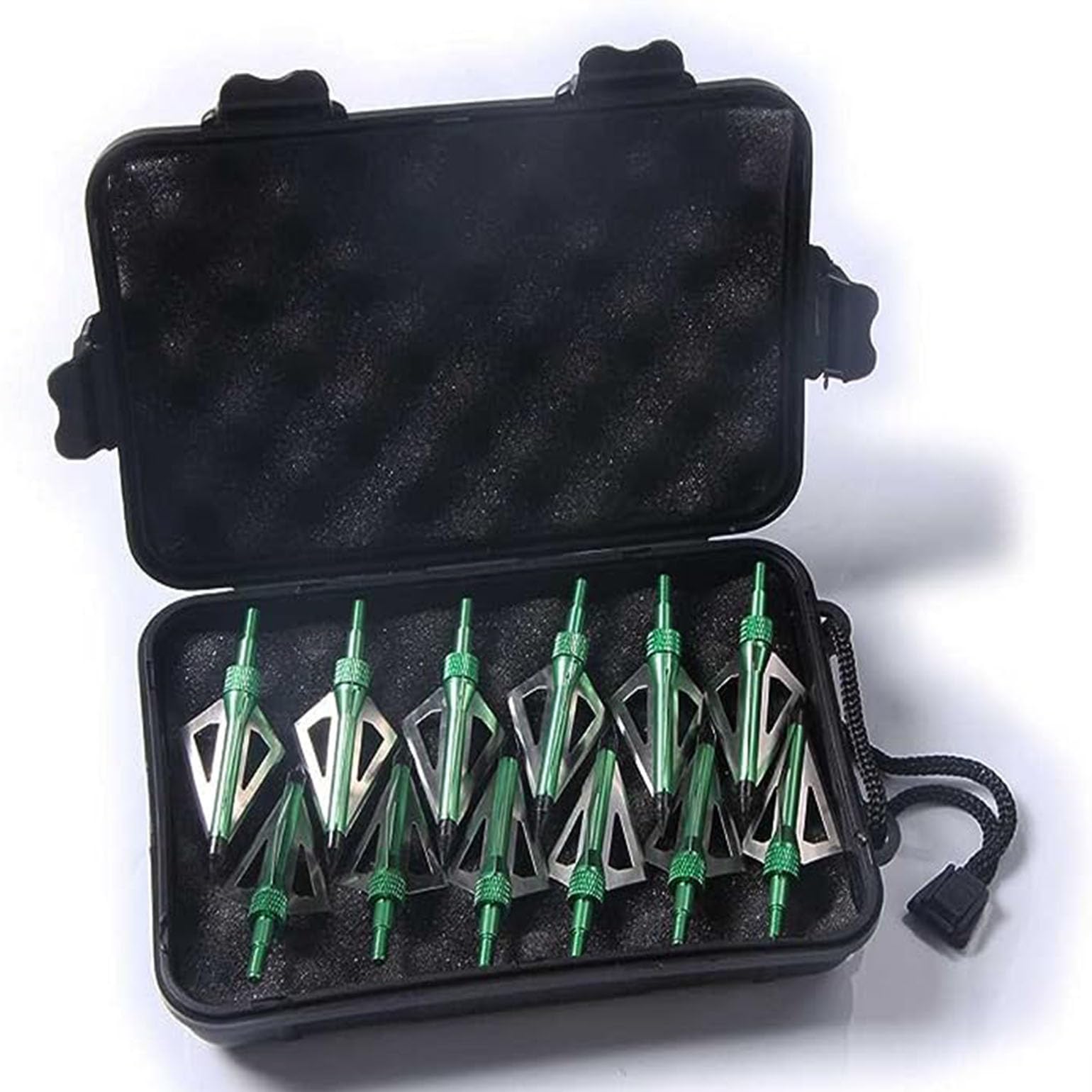 Tête de flèches à 3 lames en acier inoxydable 12 pièces Couleur Marron