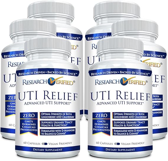 Research Verified UTI Relief Urinary Tract Support