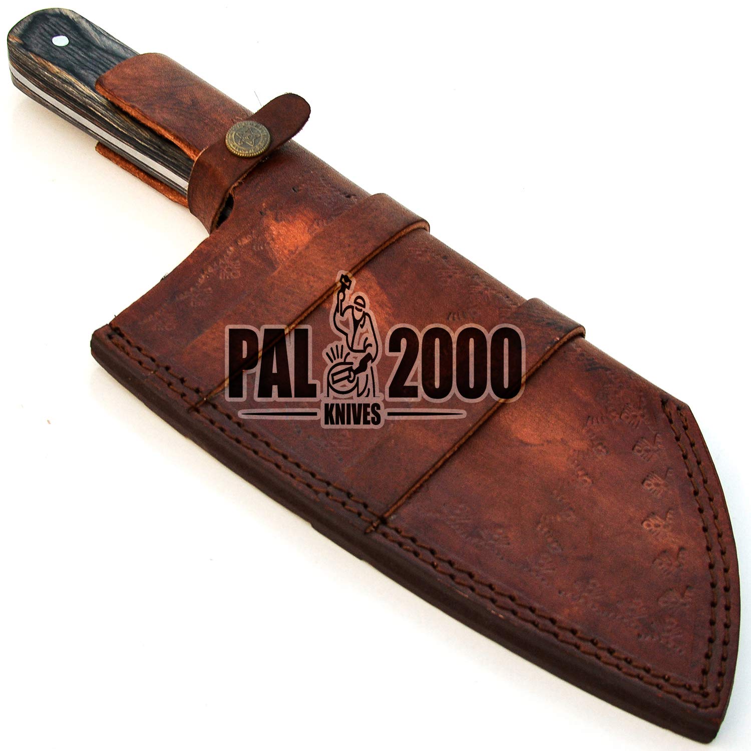 Coltello da Chef Fatto a Mano in Acciaio 440C, Coltello da Cucina con Guaina SMGR-9831