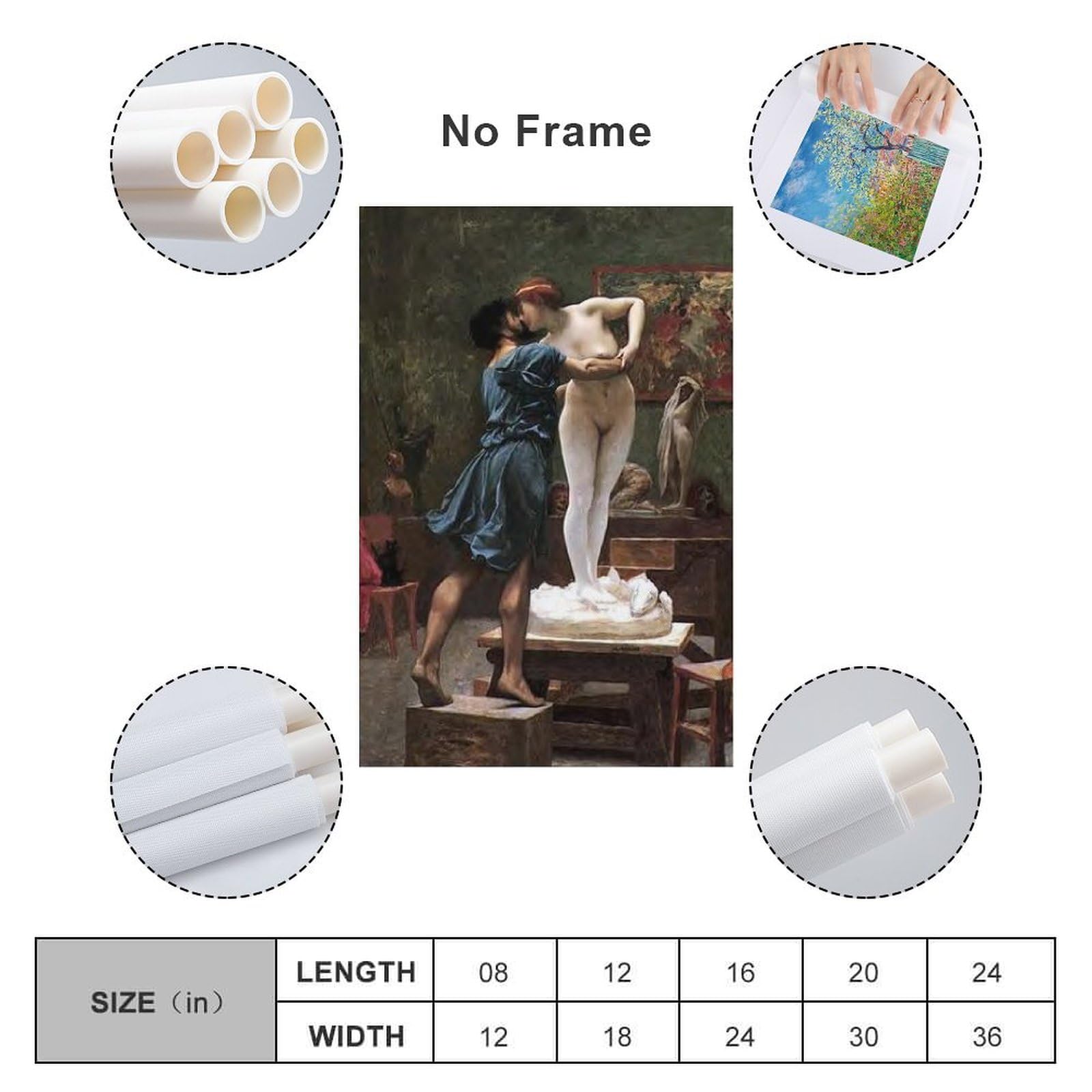 Amazon.co.jp: ジャン＝レオン・ジェロームの「ピグマリオンとガラテア