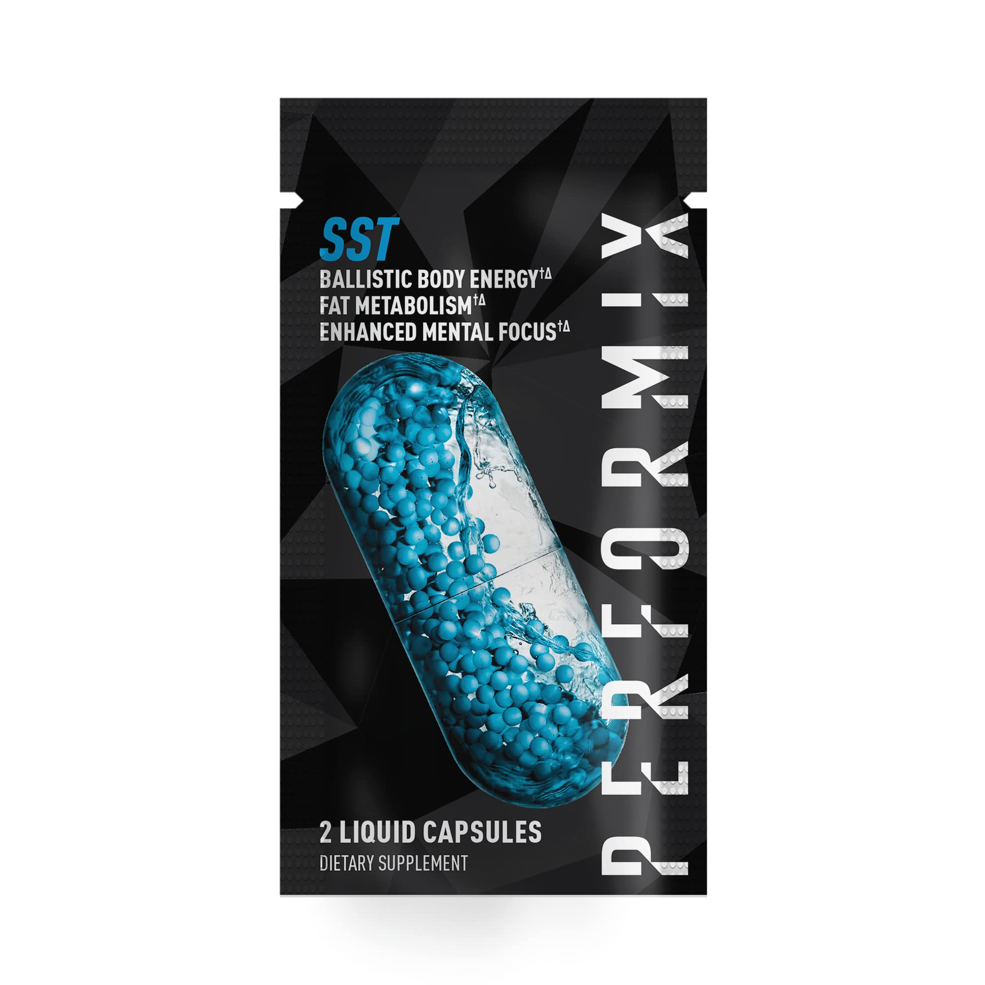 PERFORMIX SST Thermogenic Supplement -2 Capsules - Focus, Energy Booster for Men & Women - TeaCrine, Caffeine, Sensoril, Vitamin B12
