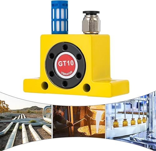 Miniatura 9 de Vibrador de turbina neumática GT10, Vibrador de turbina de aire industrial, Vibradores de turbina de alta velocidad de alta velocidad con