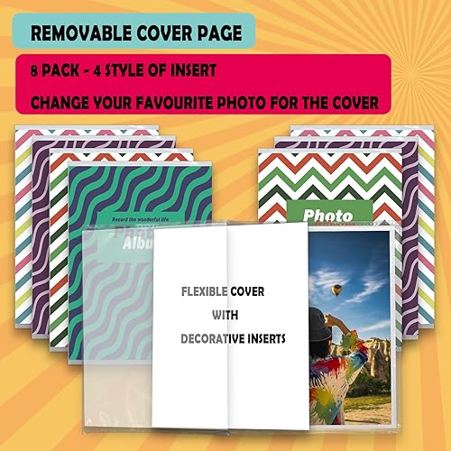 Miniatura 3 de Álbumes de fotos pequeños de 4 x 6 pulgadas, paquete de 8 unidades, capacidad para 36 fotos cada uno, mini álbumes de fotos de 4 x 6, álbumes de