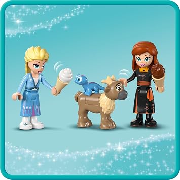 LEGO Disney Princess Elsa's Frozen Castle 43238-4 Production Set for Girls and Boys Age and Over, Including Elsa and Anna Mini Dolls and 2 Animal Figures, Birthday Gift Idea (163 Pieces)