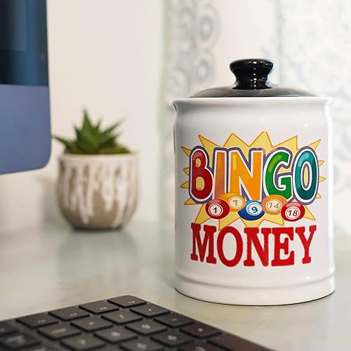 Miniatura 5 de Cottage Creek Bingo Money Piggy Bank, Bingo Game Candy Jar, Bingo Gifts Grandma