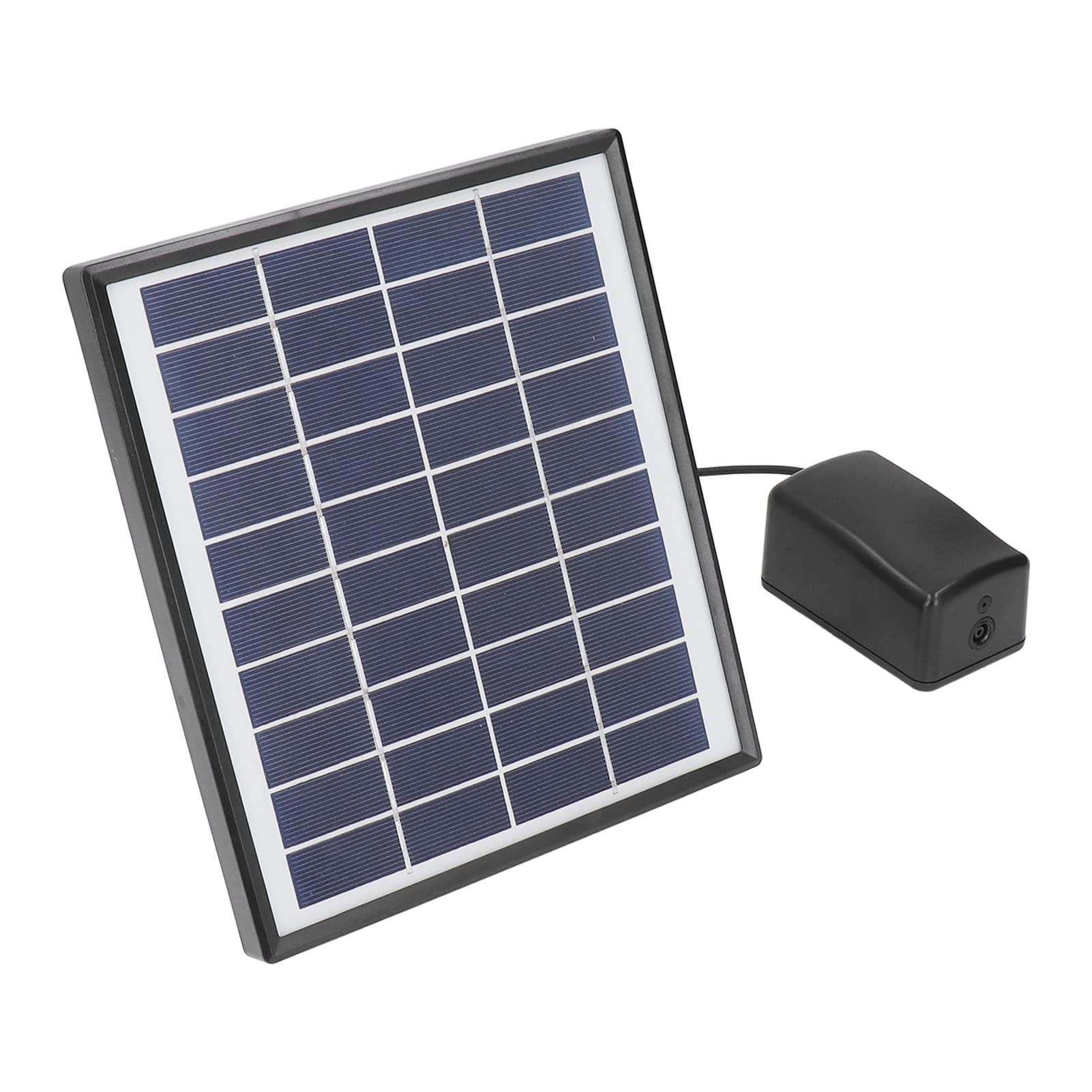 Marhynchus Solar-Teichpumpe, Verstellbares Solarpanel-Luftpumpen-Set, 10 V, 6 W, Mikro-Solar-Brunnenpumpe mit Blasenstein, 0,8 L Pro Minute, 1 M Tiefe für Teich, Aquarium, Wassergarten Im Freien