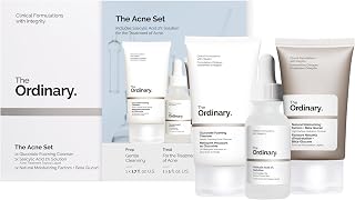 The Ordinary Acne Set: 3-Step Regimen with Salicylic Acid 2%, Glucoside Cleanser & Beta Glucan Moisturizer for Clear Skin