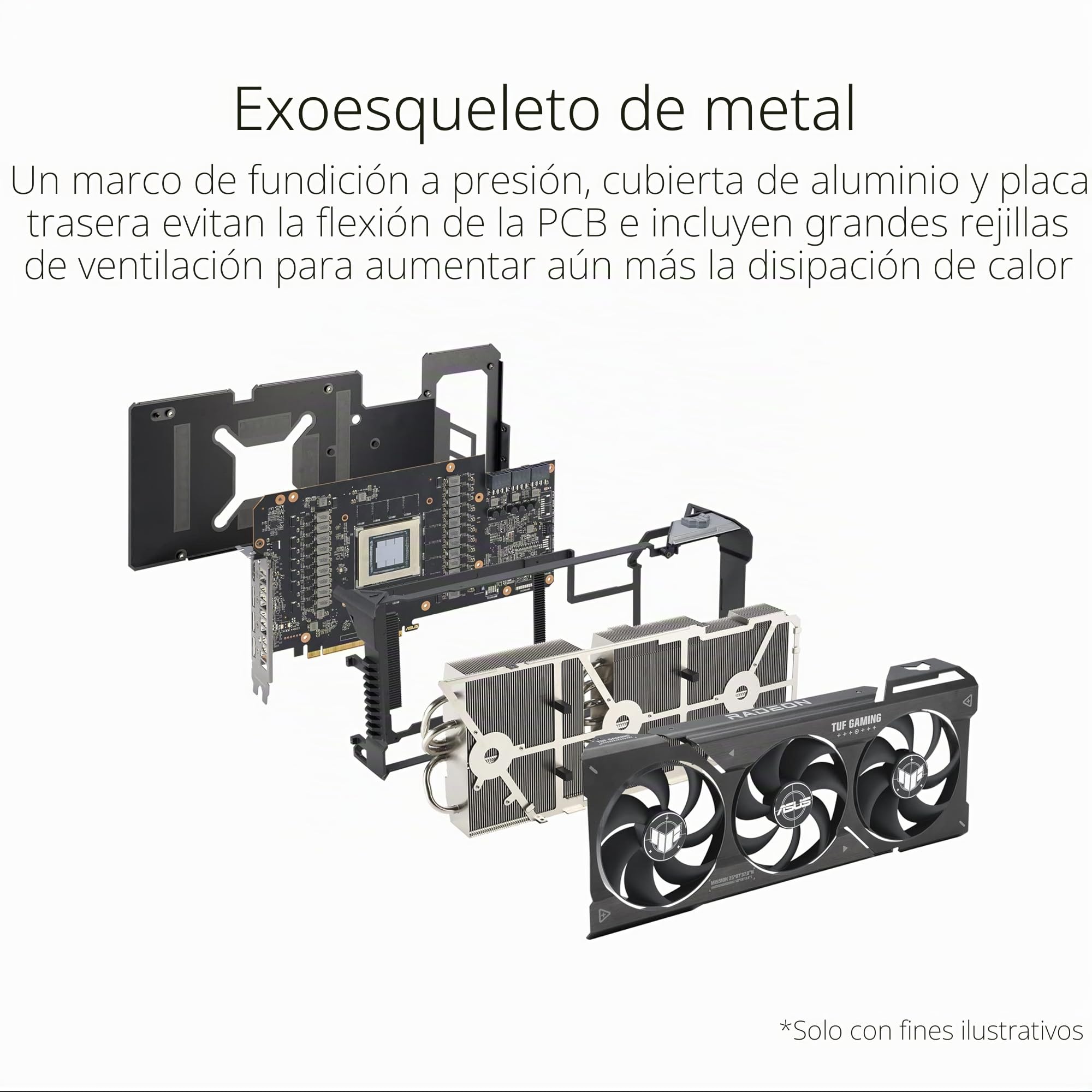 ASUS TUF Gaming Radeon RX 7900 XTX OC Edition 24GB GDDR6 - Tarjeta Gráfica Gaming (PCIe 4.0, HDMI 2.1a, DisplayPort 2.1)