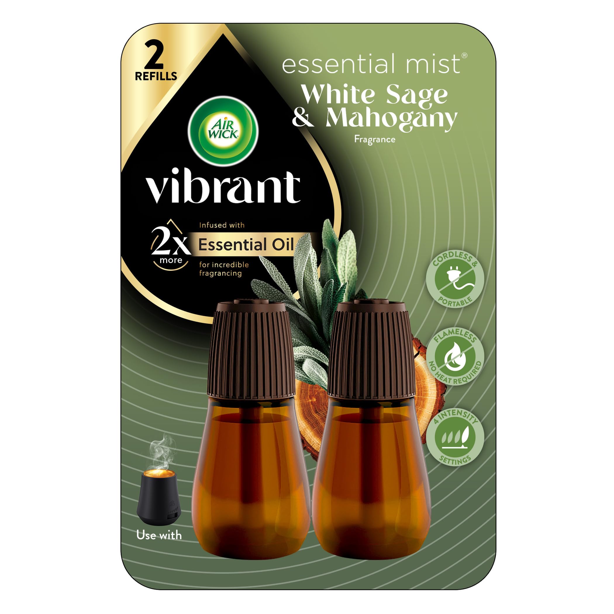 View 1 of *Missing 1* Air Wick Essential Mist Refill White Sage & Mahogany (1.34 Oz)