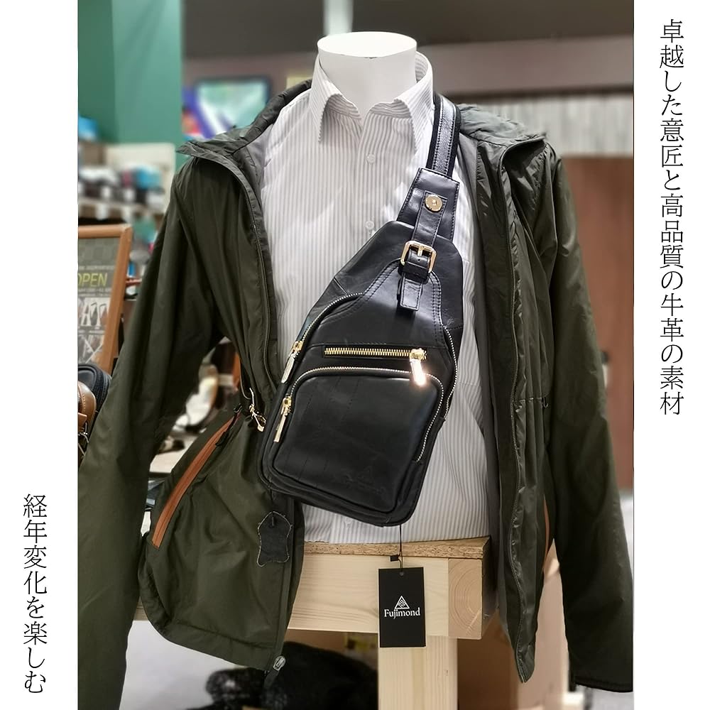 japanmade屋 本革ボディバッグ ブラック 新品未使用 洒落た「本革ボディーバッグ」☆満足度99.4%☆ – Japan Made屋