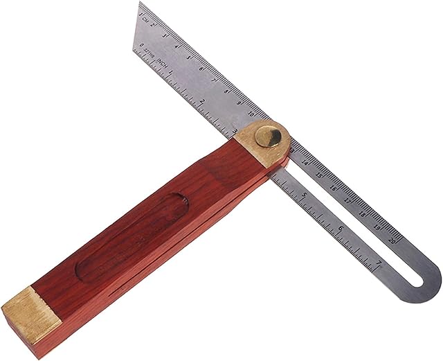 iPobie Carpentry Squares,Stainless Steel Ruler for Crafts, Bevel Square Bevel Adjustable 230 mm