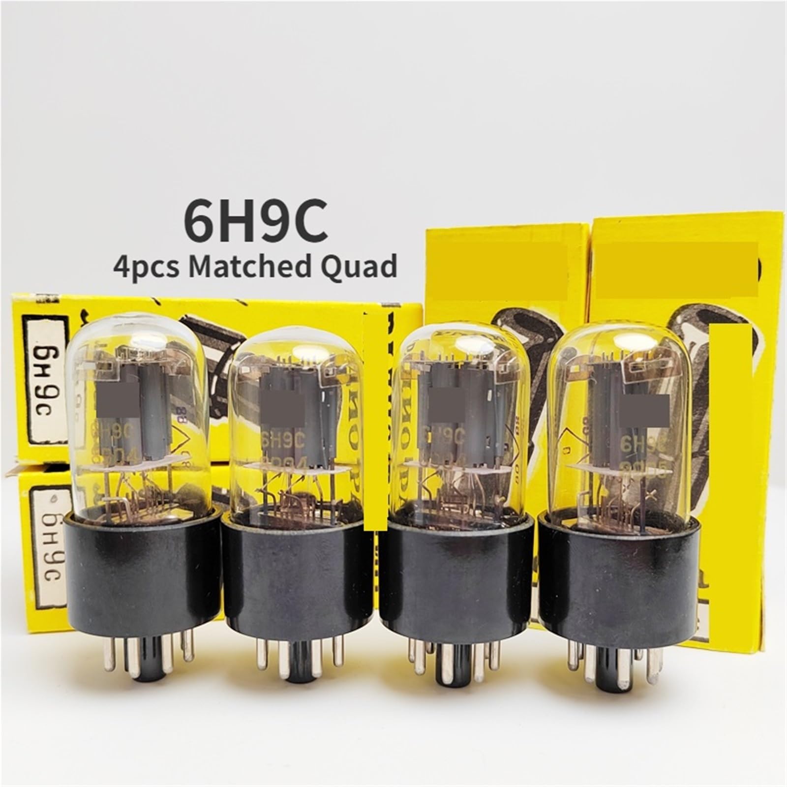 6H9C wzmacniacz próżniowy zastępuje 6SL7 6N9P 5691 elektroniczny rurowy zawór próżniowy akcesoria do wzmacniacza audio (4 szt. dopasowany quad)