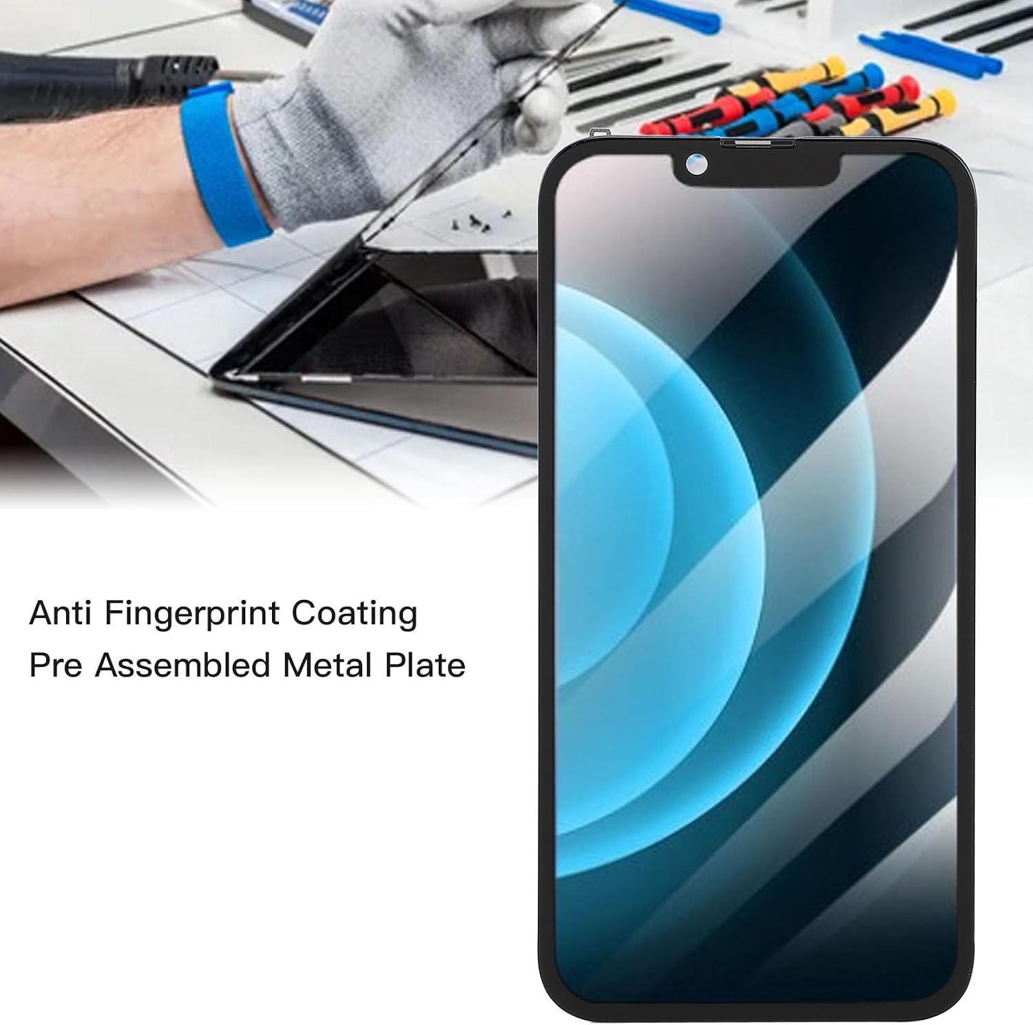 CCYLEZ for IOS 14 Plus 6.7in Phone Screen Replacement, 6.7Inch HD Incell Touch Screen Display Digitizer Glass Assembly Repair Kit, for A 2632, A 2885, A 2886, A 2887, A 2888