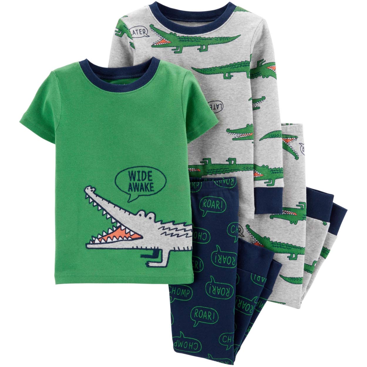 Carter's - Juego de 4 Pijamas de algodón de Ajuste ceñido