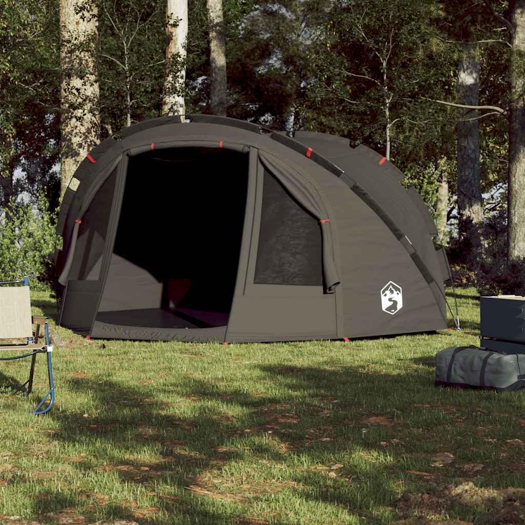 Tenda da pesca impermeabile per persone marrone con attacco E, montaggio rapido, tenda da campeggio leggera per pesca, outdoor, trekking, protezione da vento e sole