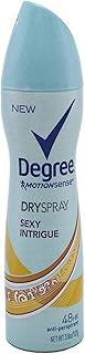 Degree Deodorant 3.8 Ounce Womens Dry Spray Sexy Intrigue (113ml) (6 Pack)