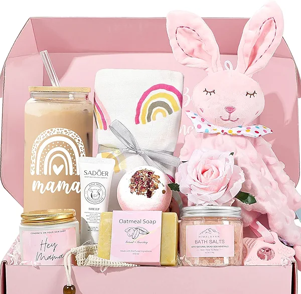 iAOVUEBY New Mom Gifts & Baby Girl Gifts, Baby Shower Gifts for Mom to Be, Pregnancy Gifts for Expecting Mom, First Time Mothers Day Gift for New Mom, Pregnancy Gifts for Women and Baby