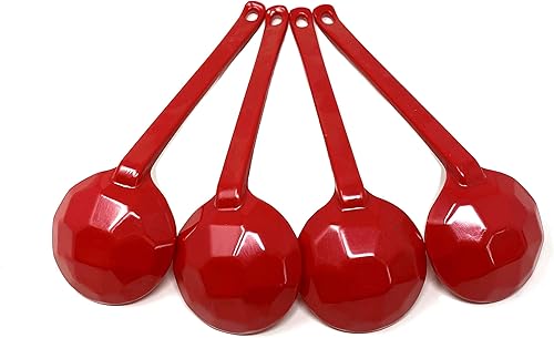 Miniatura 8 de TJ Global Cucharas japonesas de melamina roja de mango largo para ramen, sopa, comer olla caliente, mezclar, revolver 8.25 pulgadas (6 cucharas)