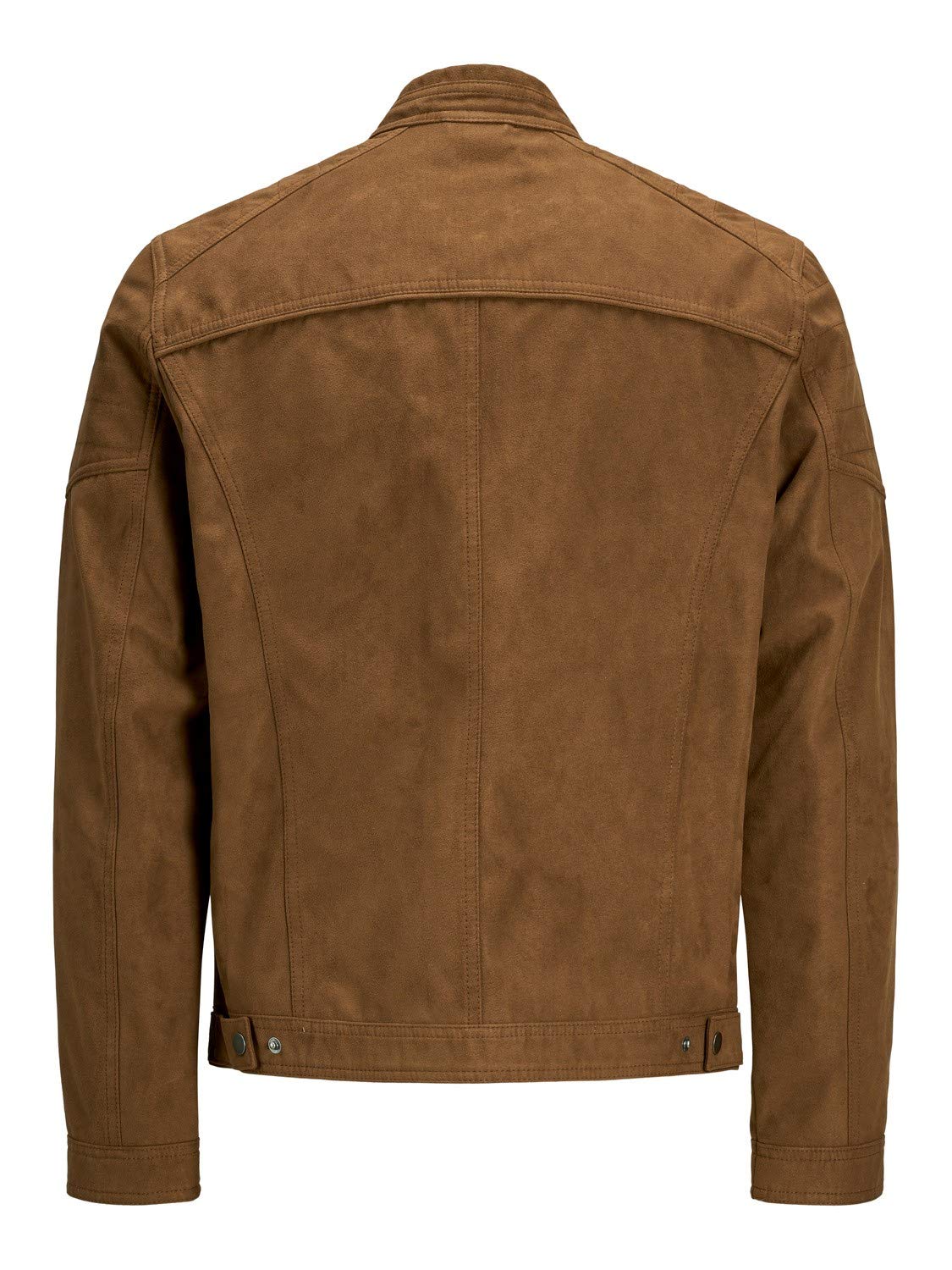 JACK & JONES Męska kurtka z imitacji zamszu, kurtka z imitacji zamszu, brązowy, XL